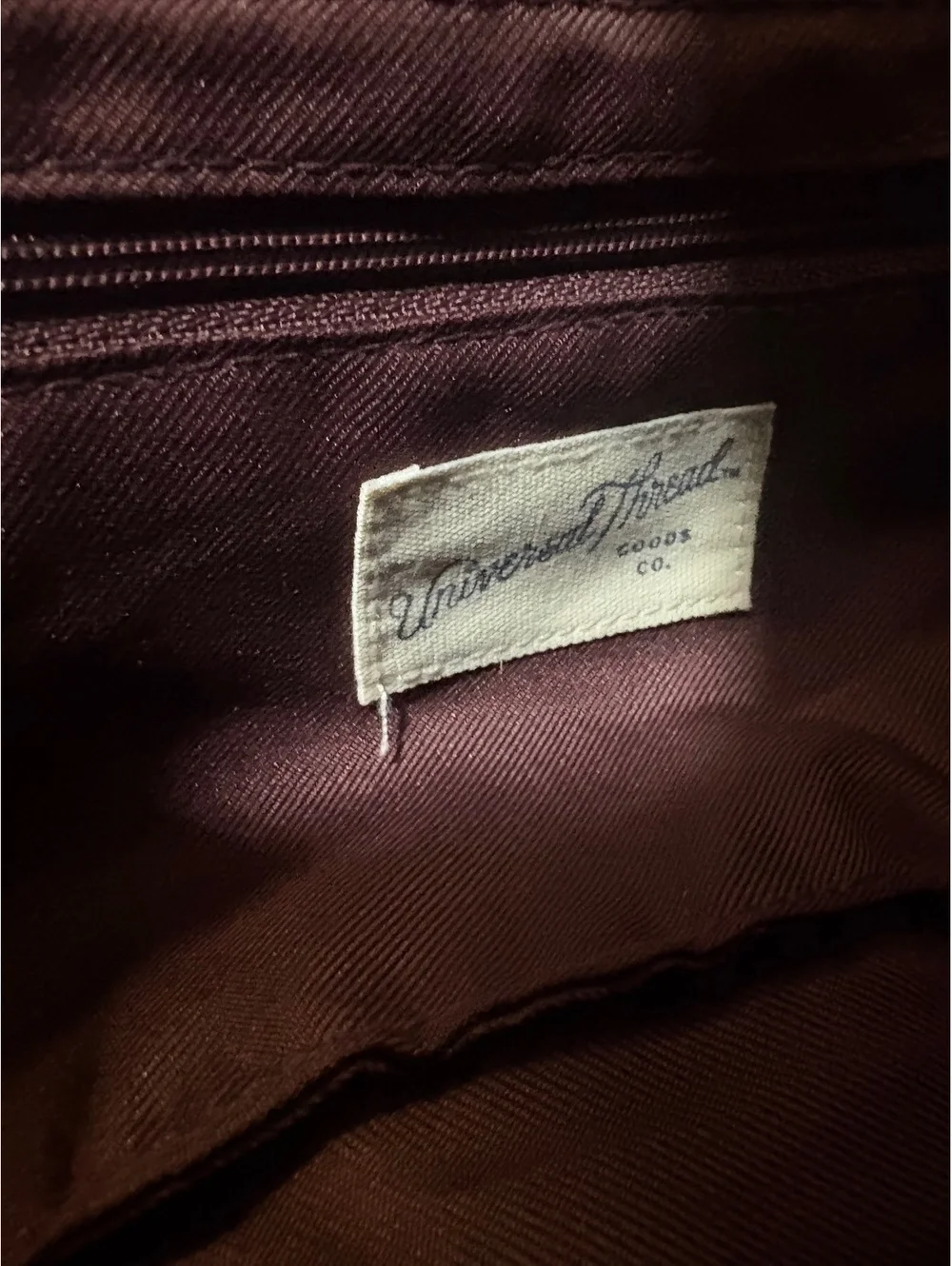 Universal Thread Burgundy Crossbody Bag Faux Leather Pleated Flap Purse